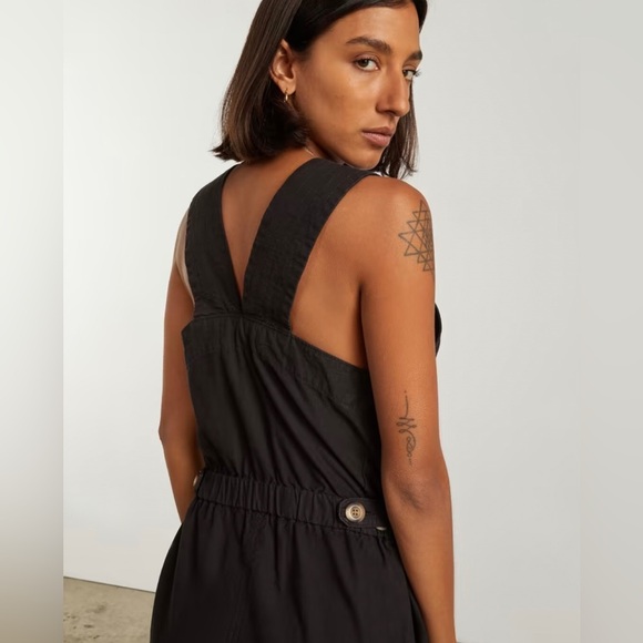 NWT Everlane The Fatigue Apron Jumpsuit Black - Picture 1 of 5
